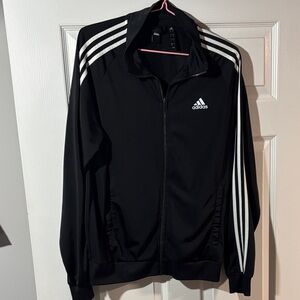 Adidas Black Jacket with Subtle White Details